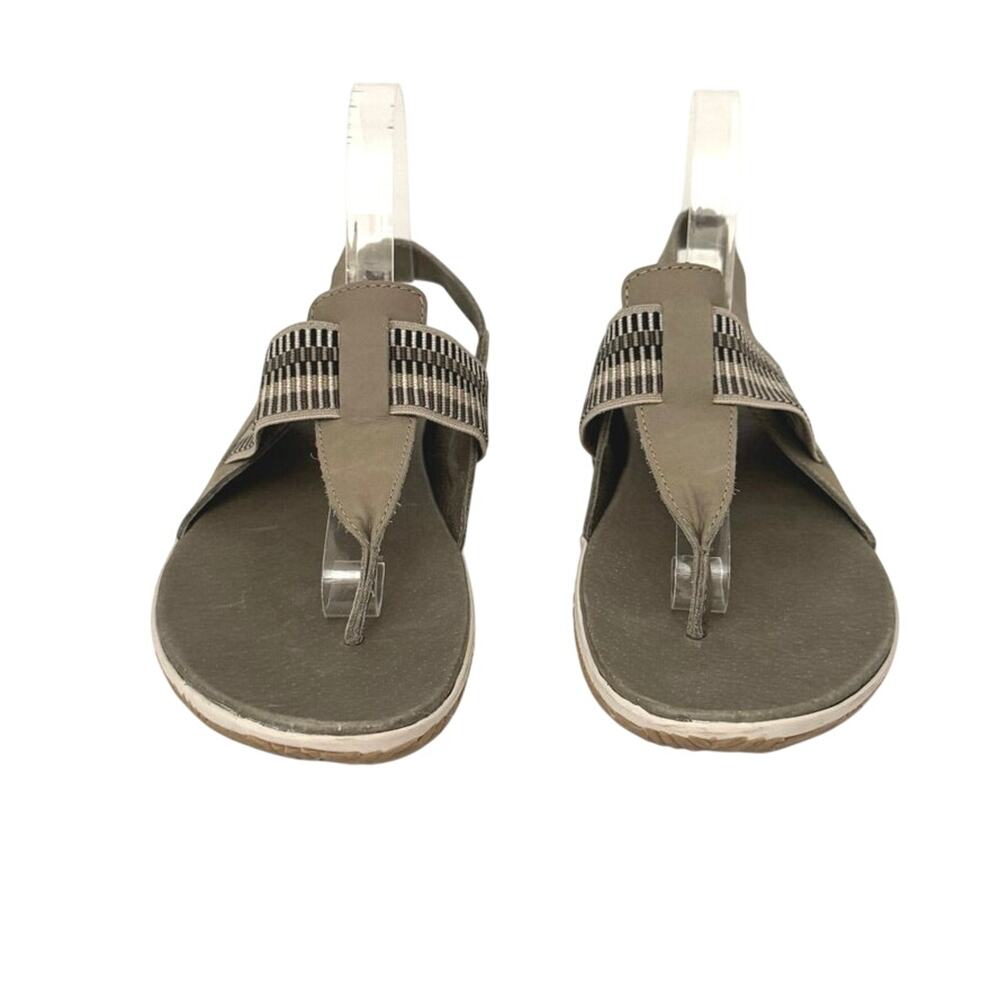 Sorel Women’s Size 10.5 Out 'N About Sandals Back Strap Toe Post Sage Grey - Picture 5 of 10